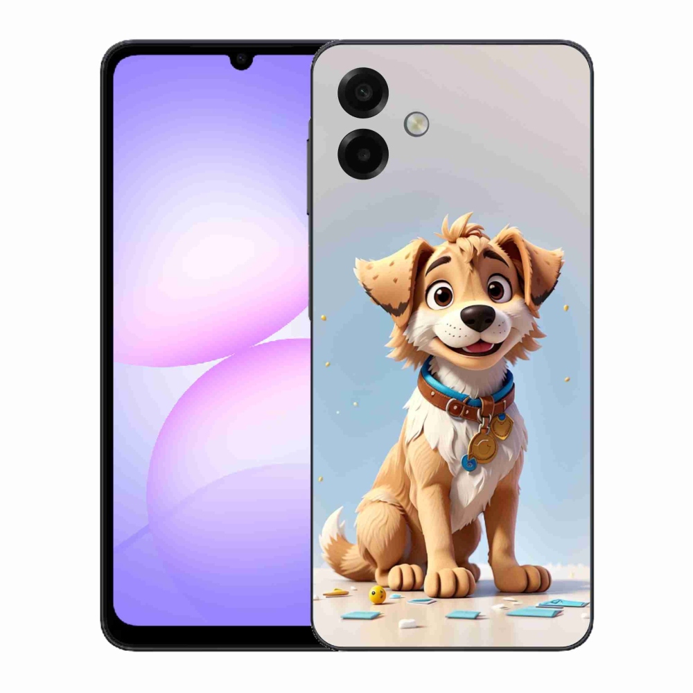 Gelový kryt mmCase na Samsung Galaxy A07 4G - kreslené štěně