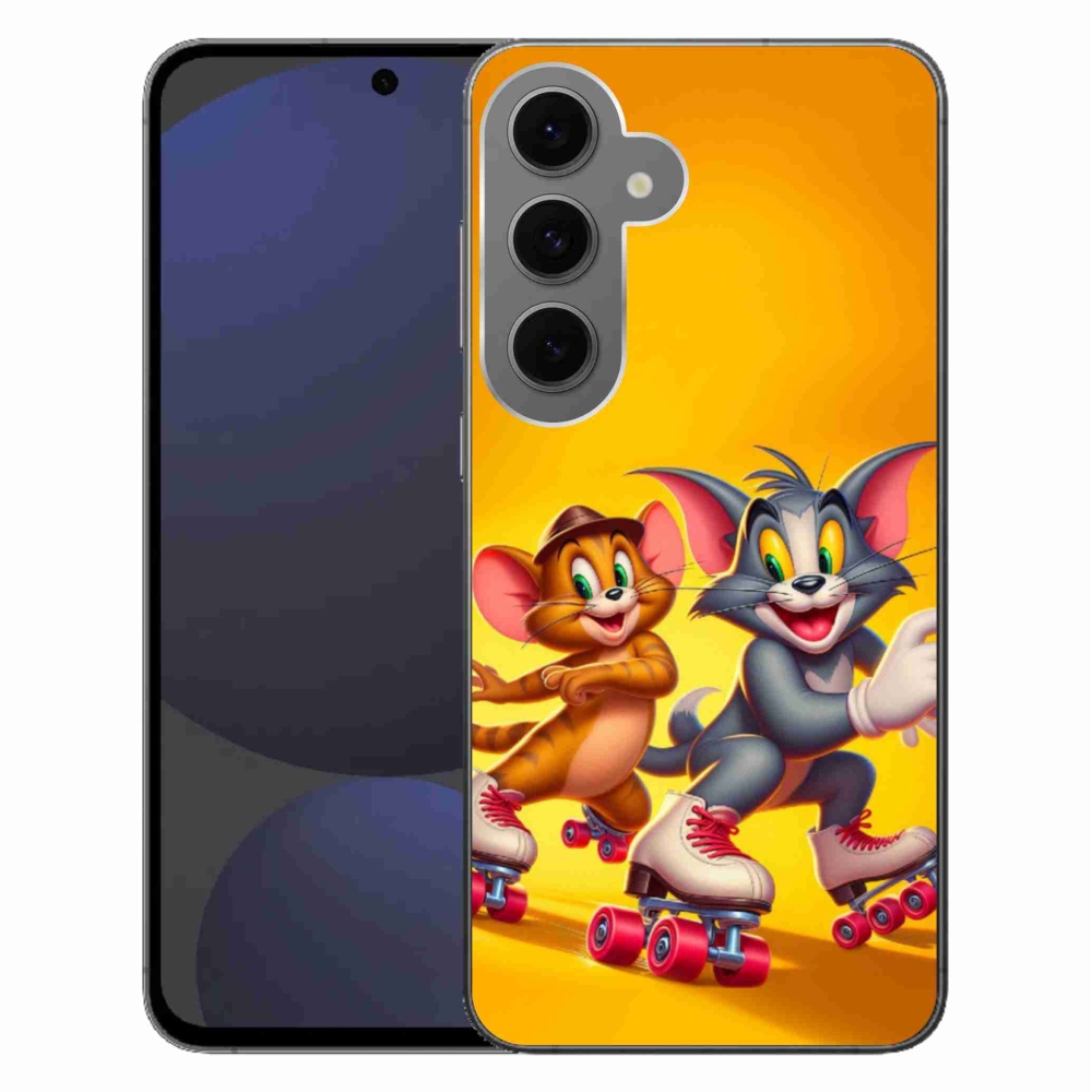 Gelový kryt mmCase na Samsung Galaxy S24 FE - tom a jerry