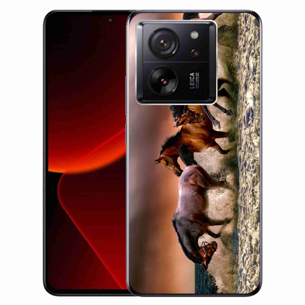 Gelový obal mmCase na Xiaomi 13T/13T Pro - koně 1