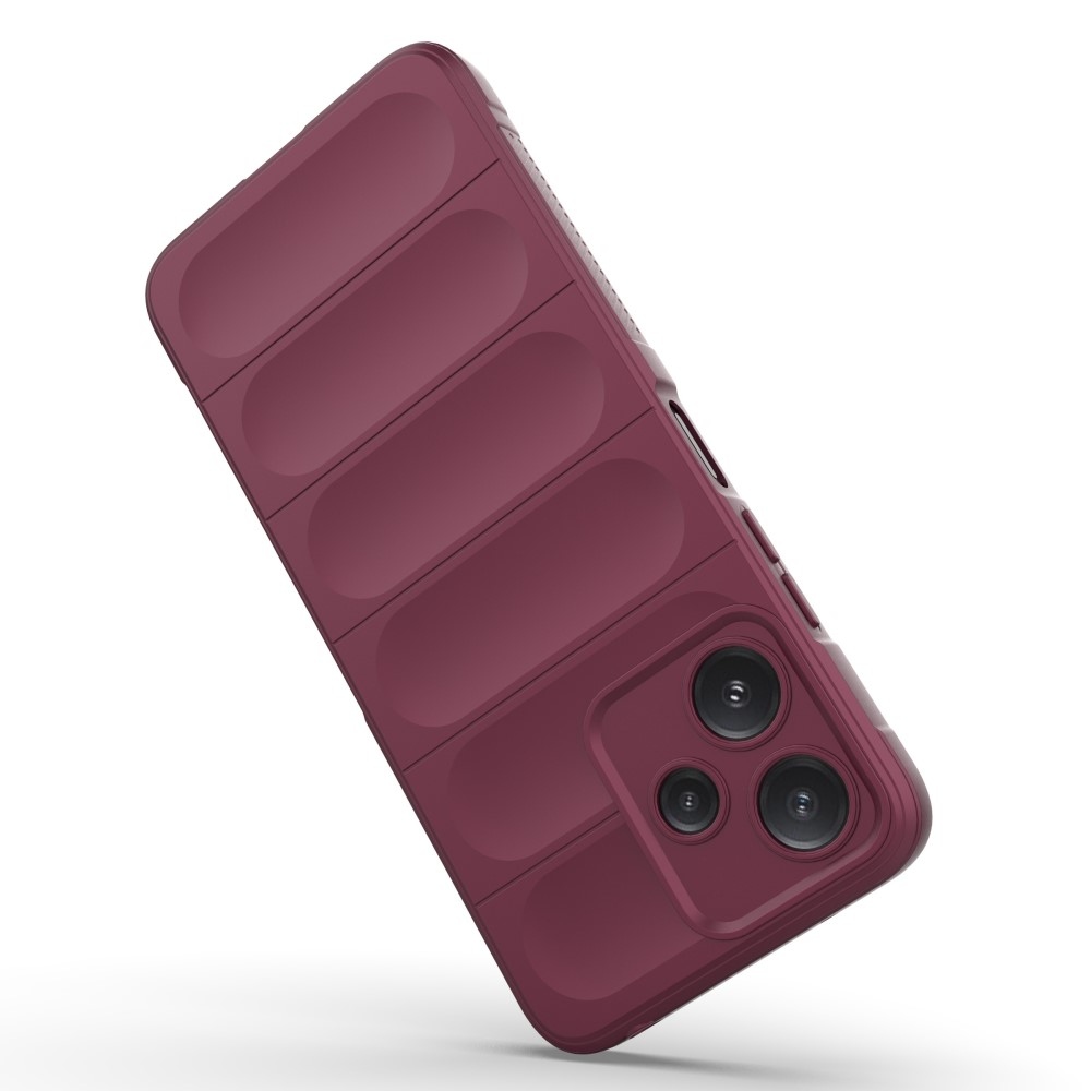 Rugg odolný gelový obal na Xiaomi Redmi 12 5G - vínový