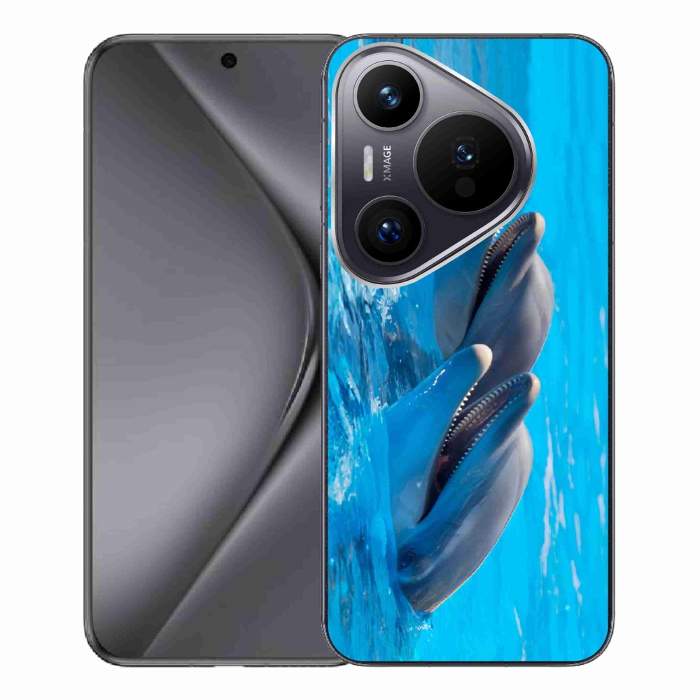 Gelový kryt mmCase na Huawei Pura 70 Pro - delfíni