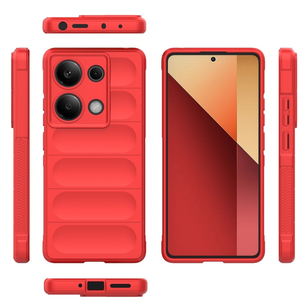 Rugg odolný gelový obal na Xiaomi Redmi Note 13 Pro 4G/Poco M6 Pro - červený