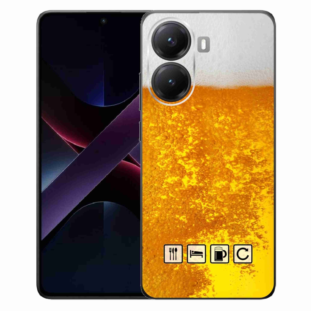 Gelový kryt mmCase na Xiaomi Poco X7 Pro 5G - pivní motiv 3