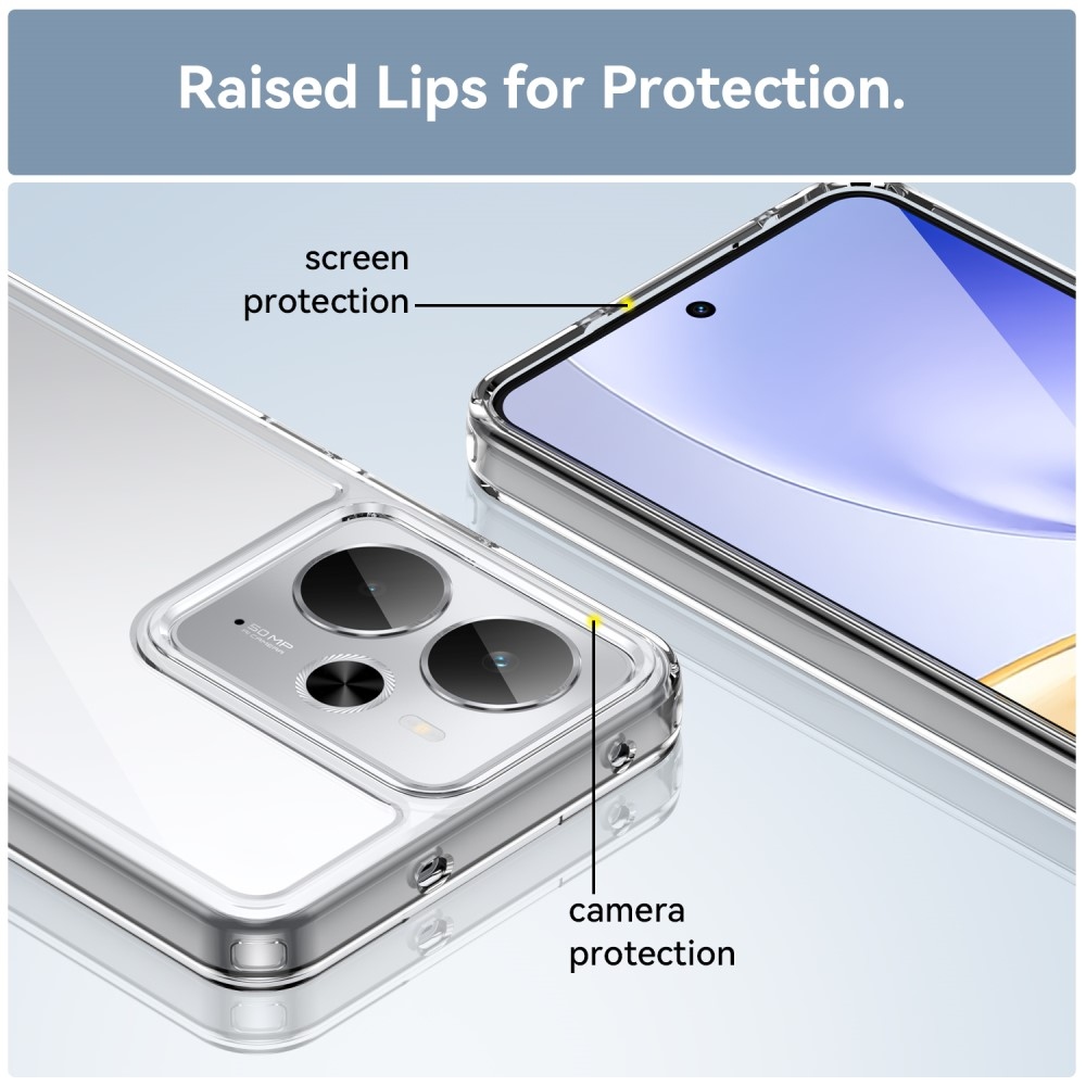 Gelový obal s pevnými zády na Realme 14 5G/14T 5G - průhledný