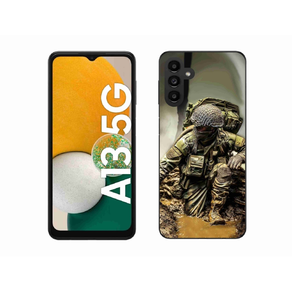 Gelový kryt mmCase na Samsung Galaxy A13 5G - voják