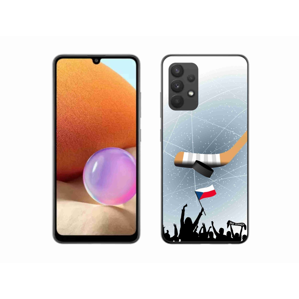 Gelový kryt mmCase na Samsung Galaxy A32 4G - fanoušci hokeje