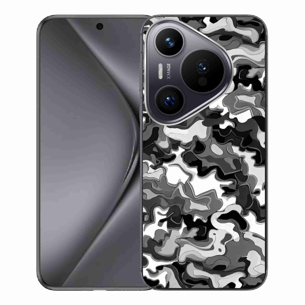 Gelový kryt mmCase na Huawei Pura 70 Pro - maskáčový vzor 3