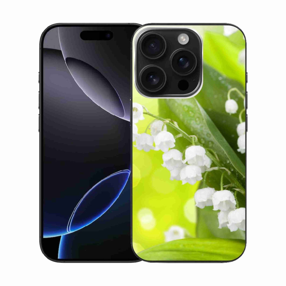 Gelový kryt mmCase na iPhone 16 Pro - konvalinka