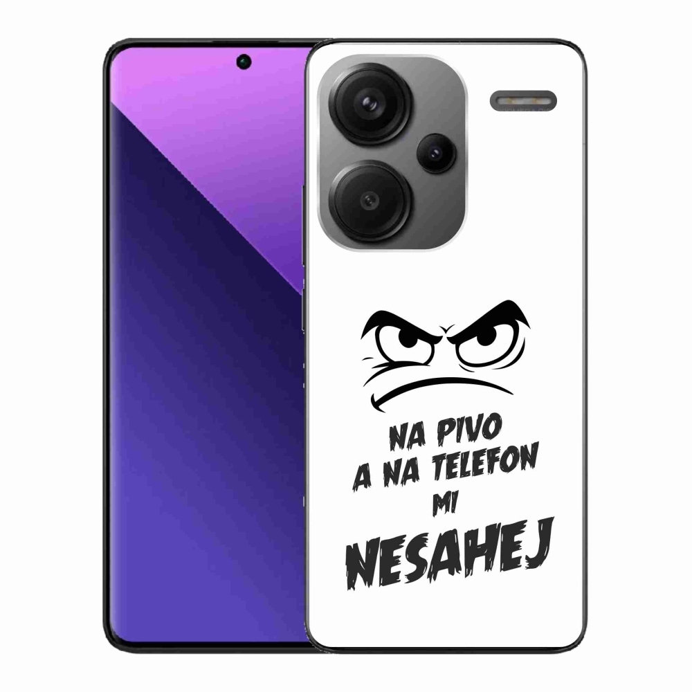 Gelový kryt mmCase na Xiaomi Redmi Note 13 Pro+ 5G - pivní motiv 2 bílé pozadí