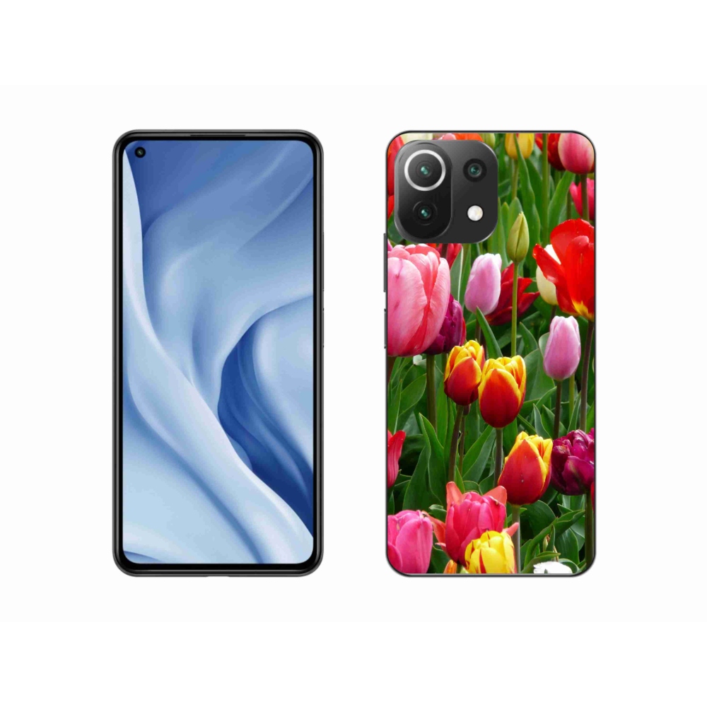 Gelový kryt mmCase na Xiaomi 11 Lite 5G NE - tulipány
