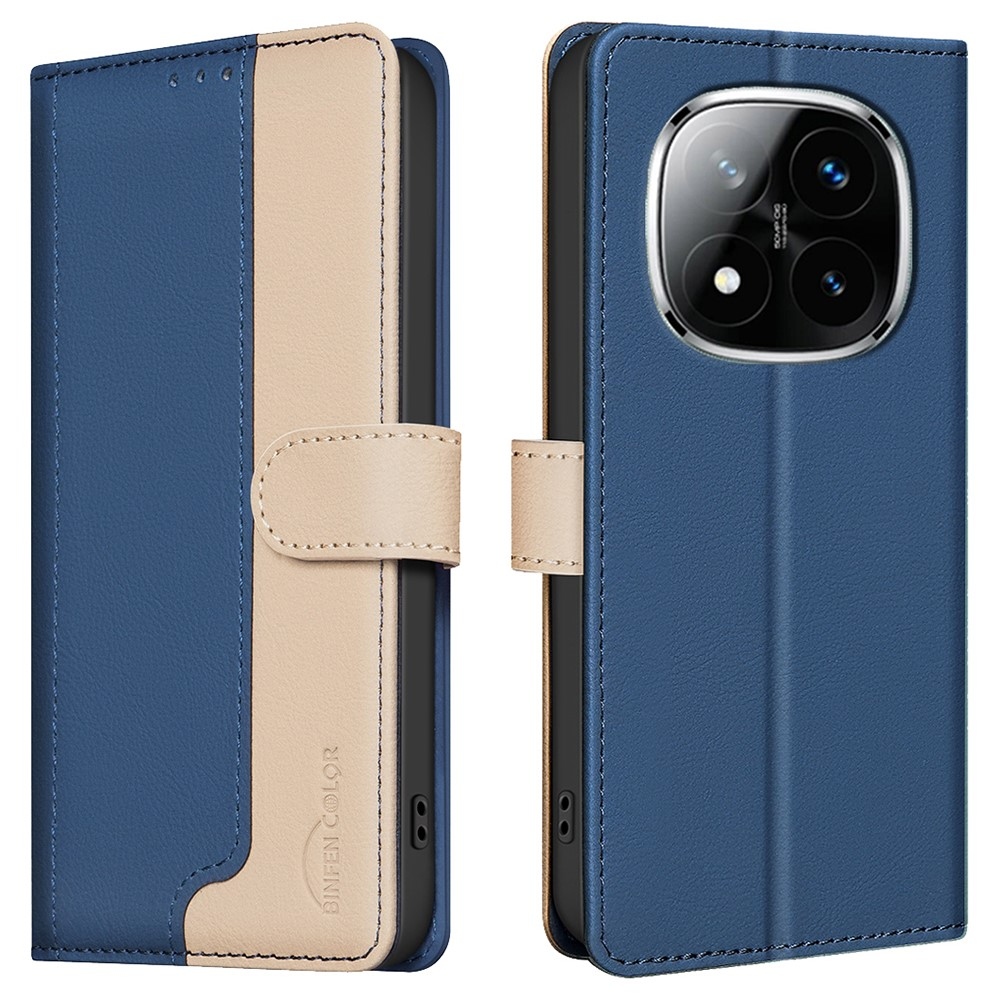 BNF DUO knížkové pouzdro na Xiaomi Redmi Note 14 Pro - modré