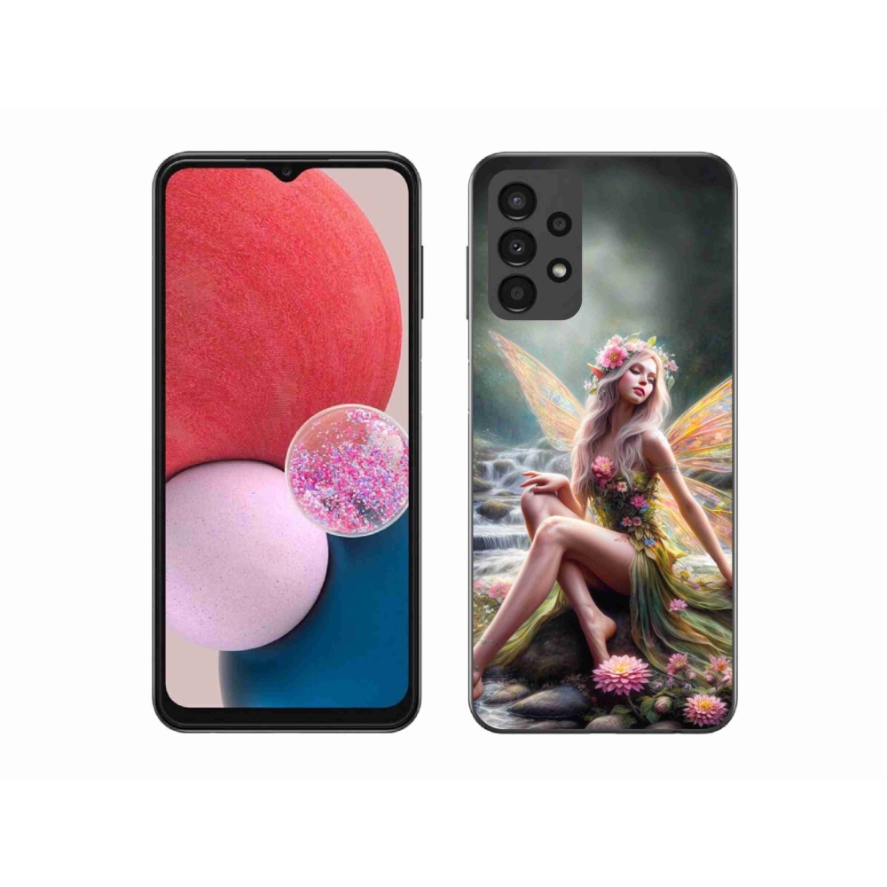 Gelový kryt mmCase na Samsung Galaxy A13 4G - motýlí žena 1