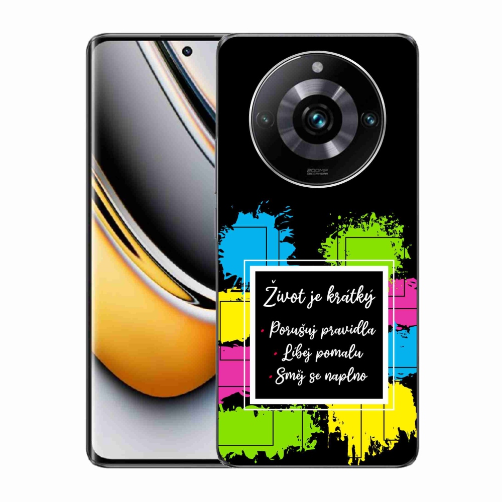 Gelový kryt mmCase na Realme 11 Pro/11 Pro+ - citát 5 černé pozadí
