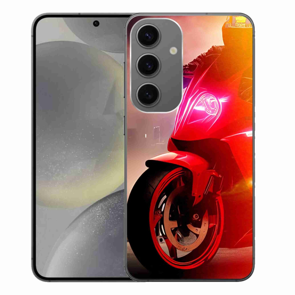 Gelový kryt mmCase na Samsung Galaxy S24+ - motorka
