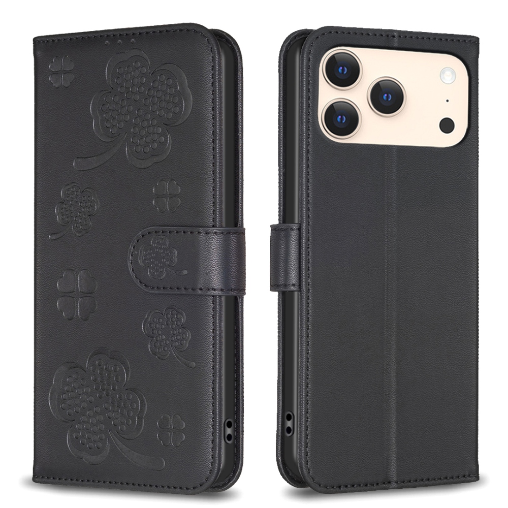 Clover knížkové pouzdro na iPhone 17 Pro Max - černé