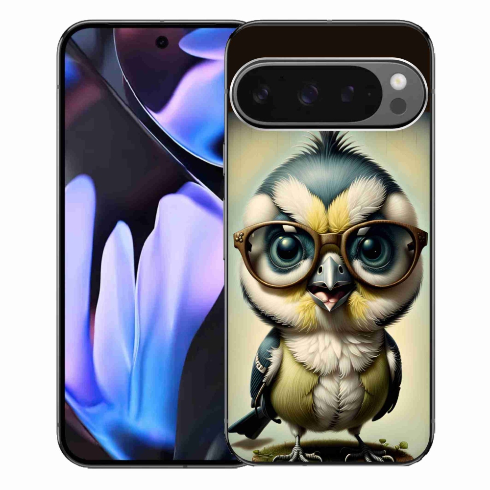Gelový kryt mmCase na Google Pixel 9 Pro XL - mládě s brýlemi