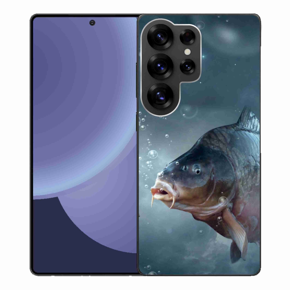 Gelový kryt mmCase na Samsung Galaxy S25 Ultra - kapr a bublinky