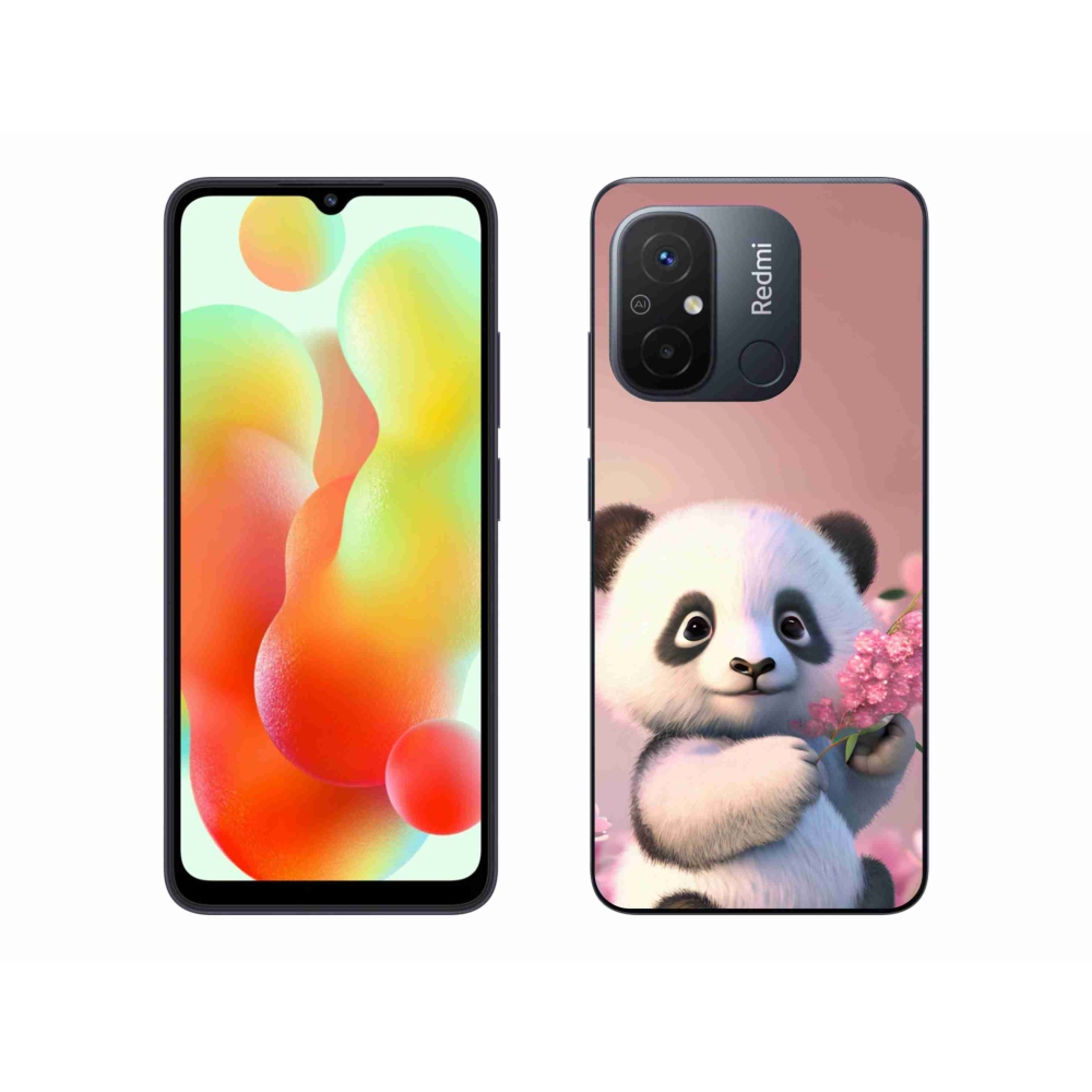 Gelový kryt mmCase na Xiaomi Redmi 12C - roztomilá panda