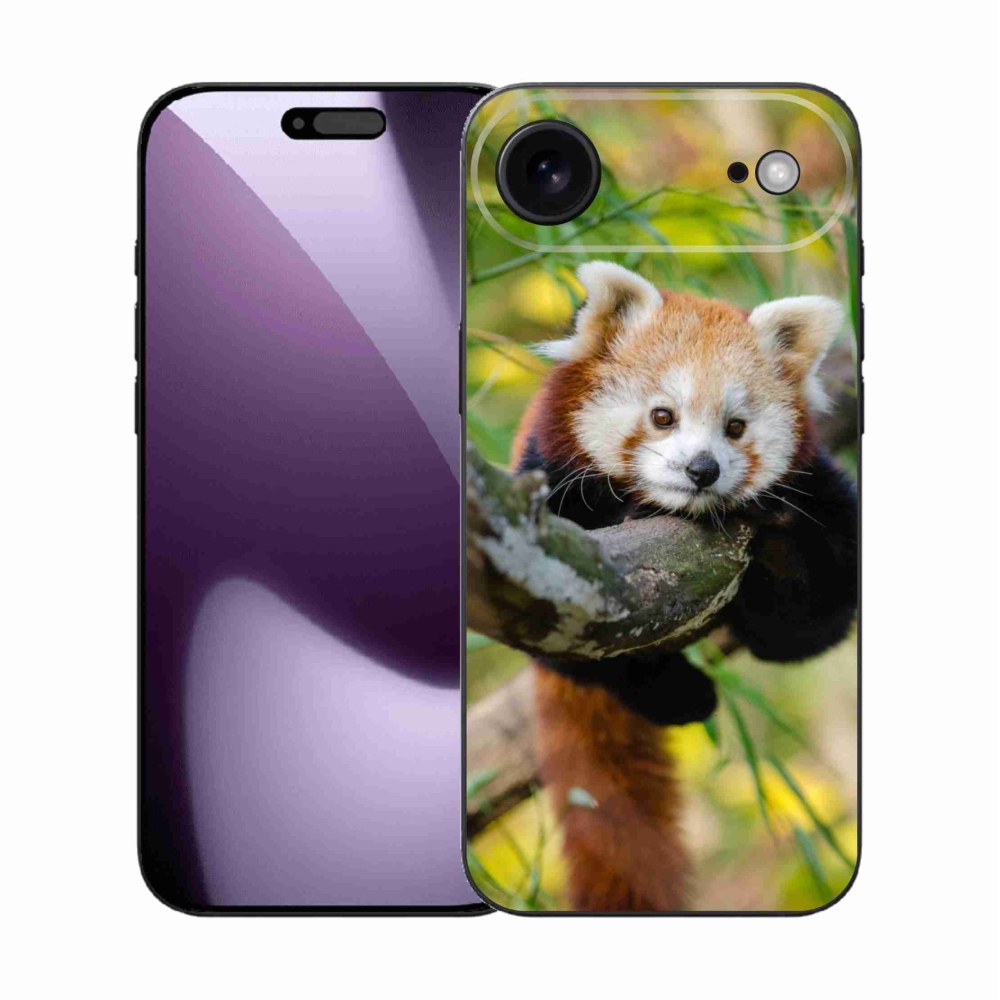 Gelový kryt mmCase na iPhone 17 Air - panda červená