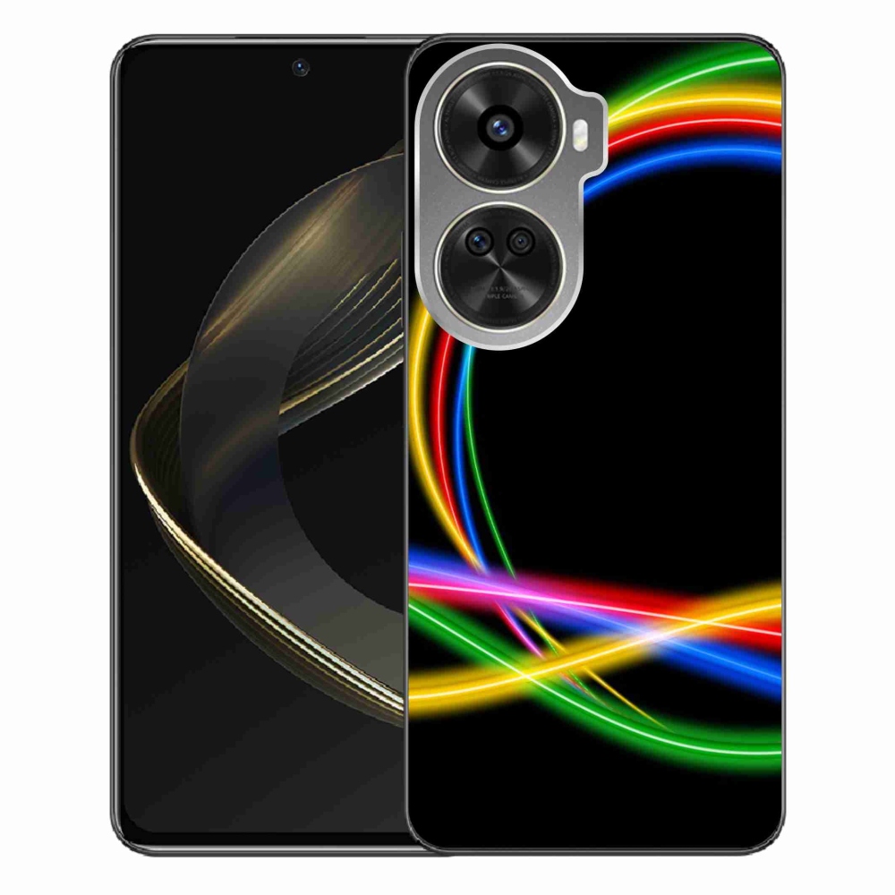 Gelový obal mmCase na Huawei Nova 12 SE - neonové kruhy