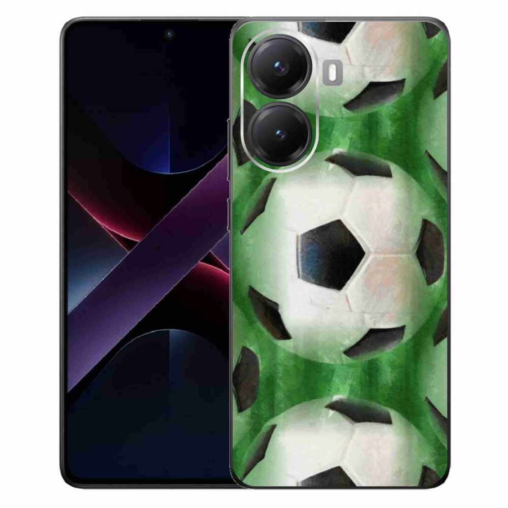 Gelový kryt mmCase na Xiaomi Poco X7 Pro 5G - fotbalový míč