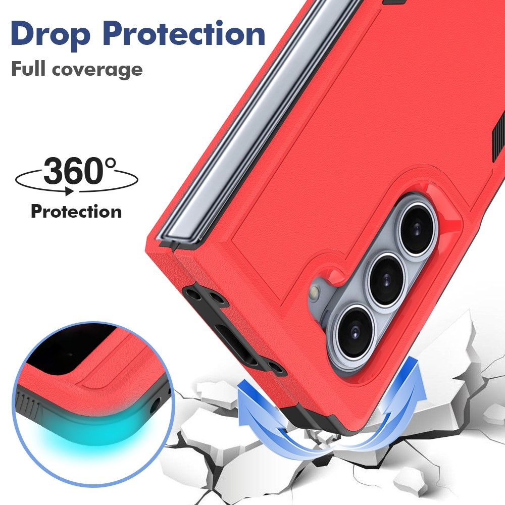 Case plastový kryt na Samsung Galaxy Z Fold6 5G - červený