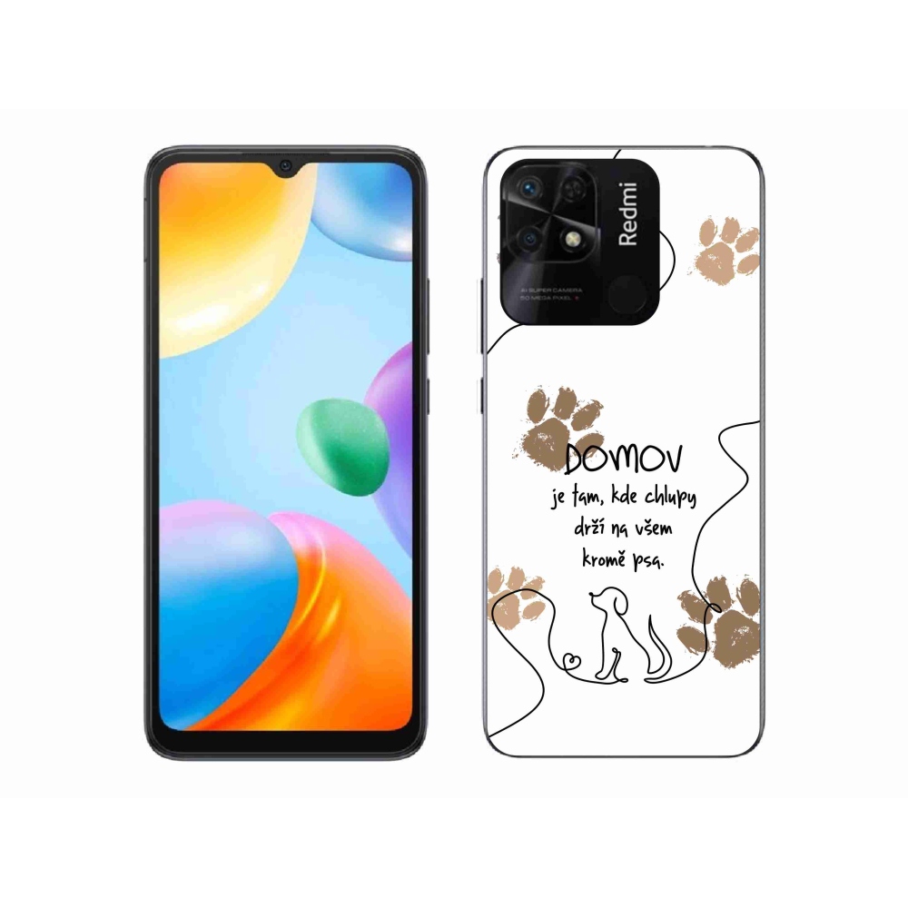 Gelový kryt mmCase na Xiaomi Redmi 10C - psí motiv bílé pozadí