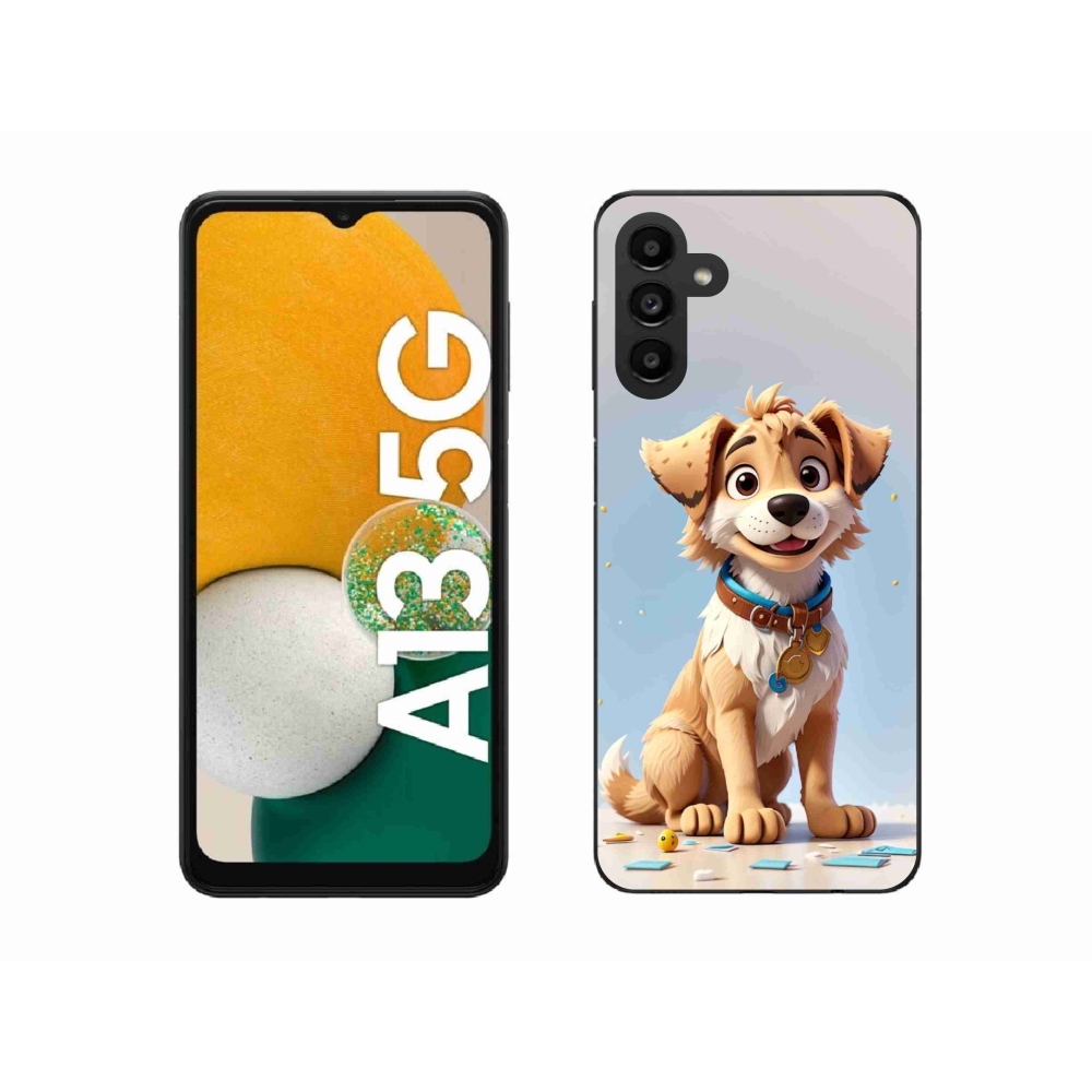 Gelový kryt mmCase na Samsung Galaxy A13 5G - kreslené štěně