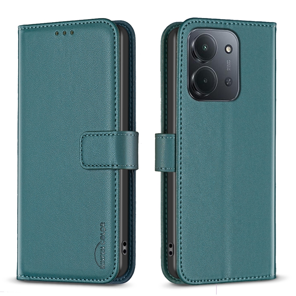 BNF knížkové pouzdro na Xiaomi Redmi 15C 4G/5G (173mm) - zelené