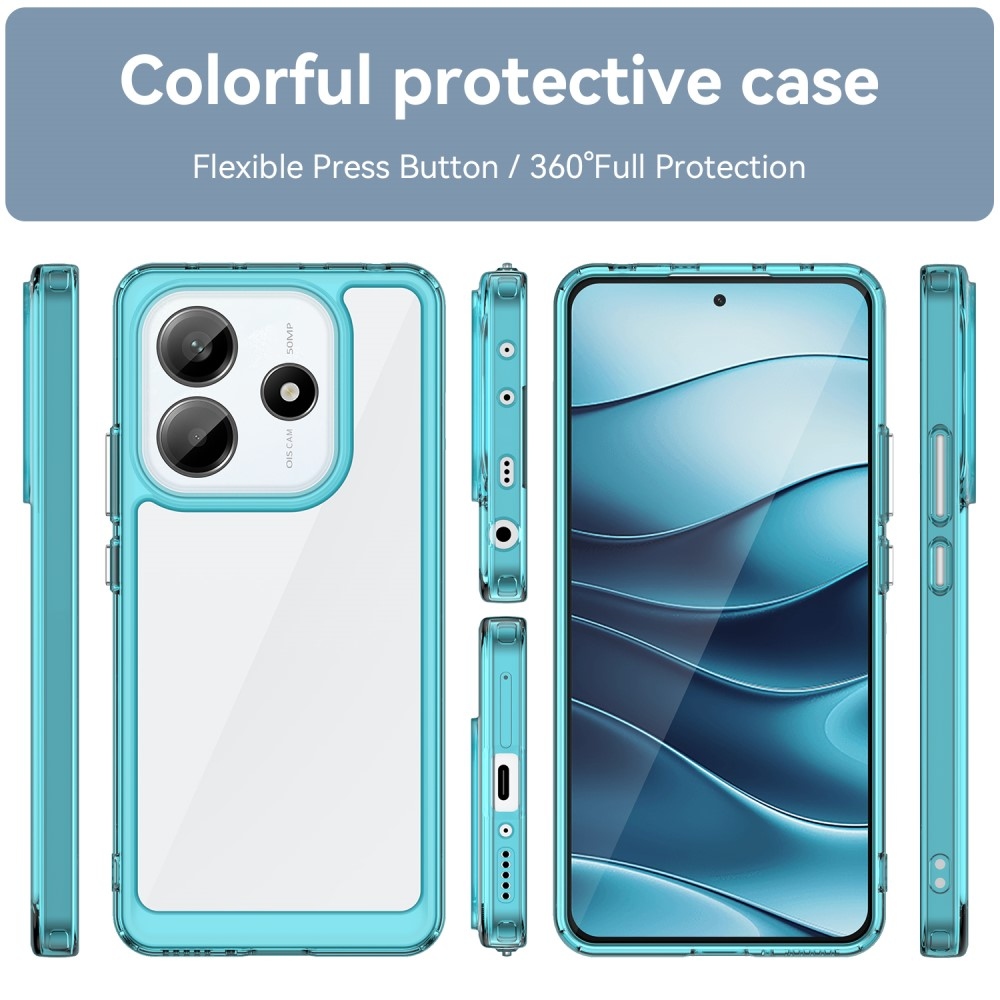 Gelový obal s pevnými zády na Xiaomi Redmi Note 14 5G - světlemodrý