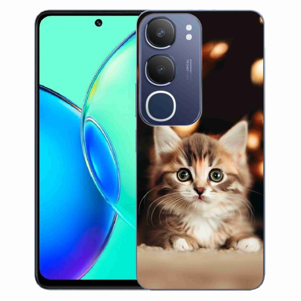 Gelový kryt mmCase na Vivo Y19s - roztomilé kotě 2