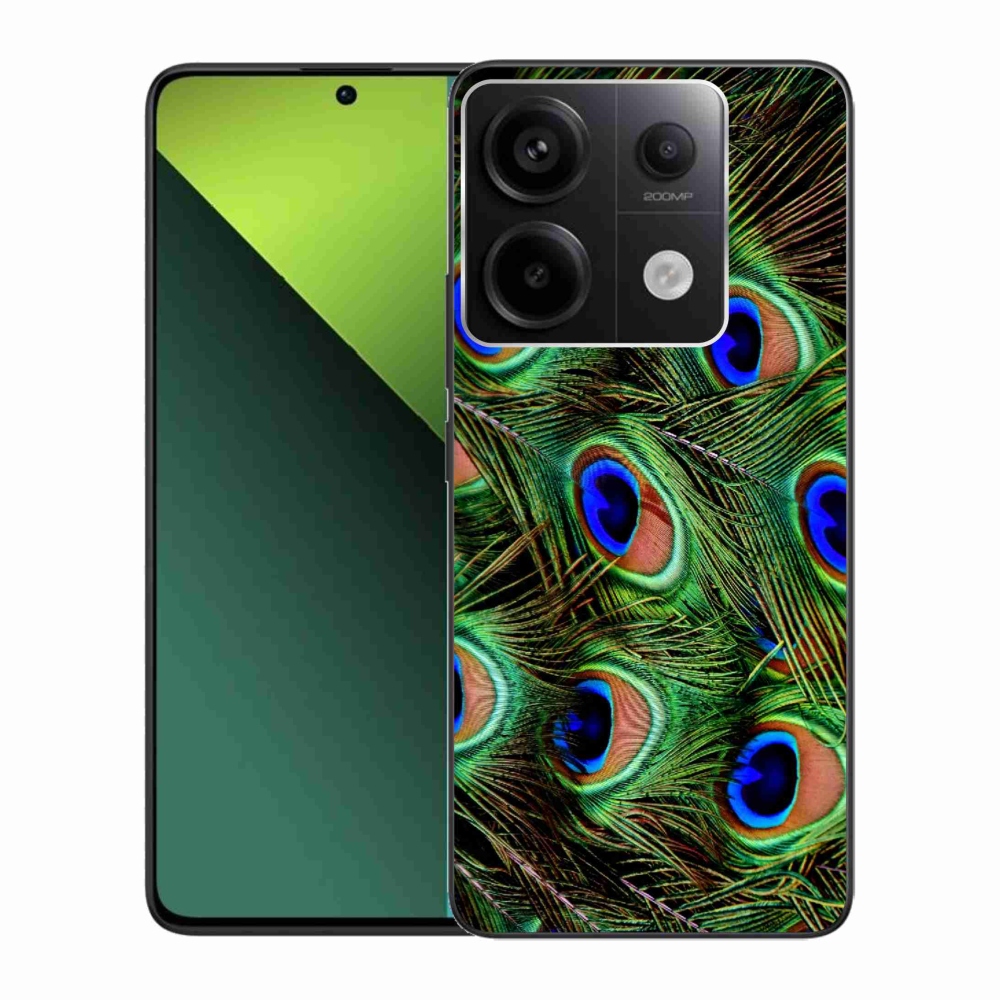 Gelový kryt mmCase na Xiaomi Redmi Note 13 Pro 5G/Poco X6 5G - paví peří