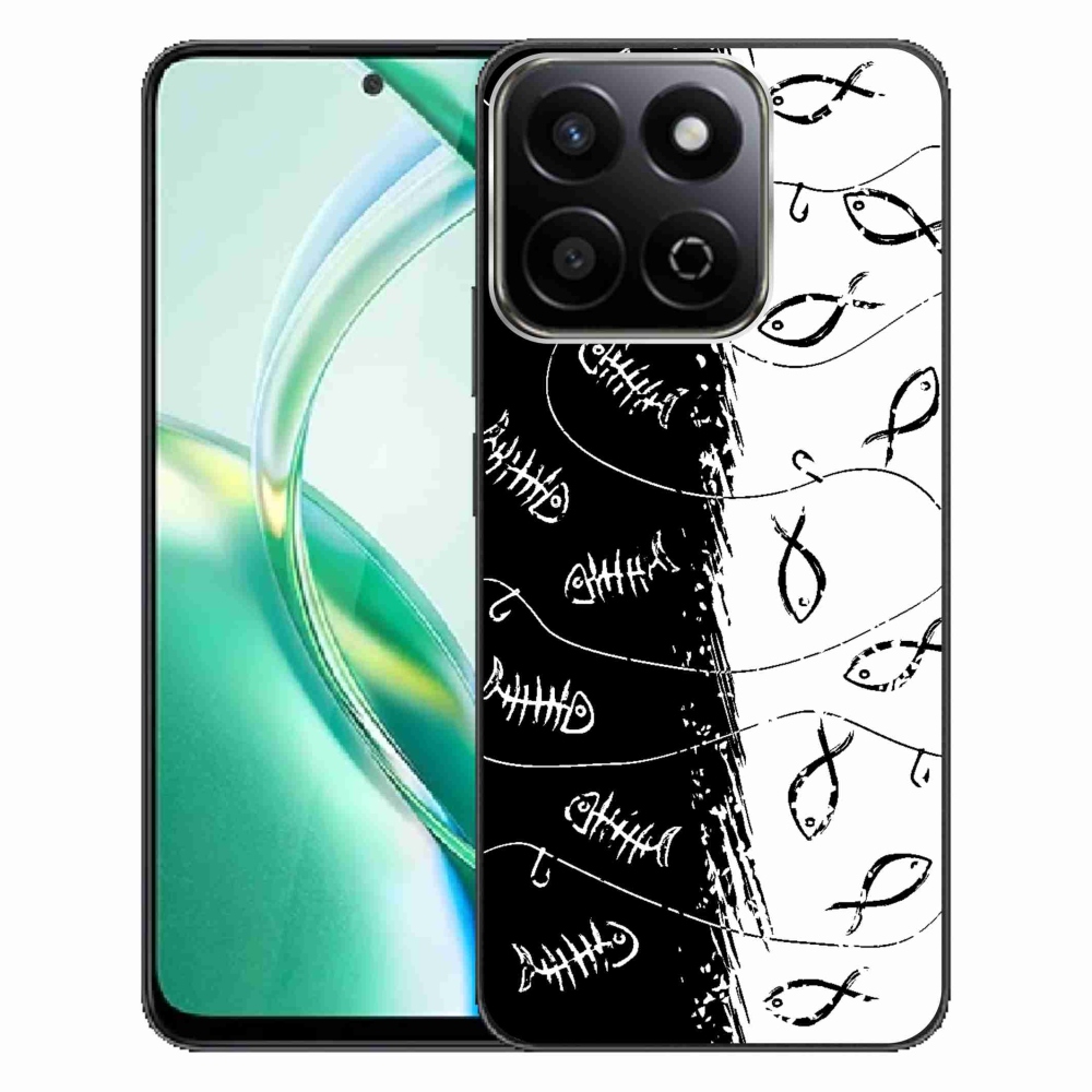 Gelový kryt mmCase na Honor 200 Smart 5G - kostry a rybky