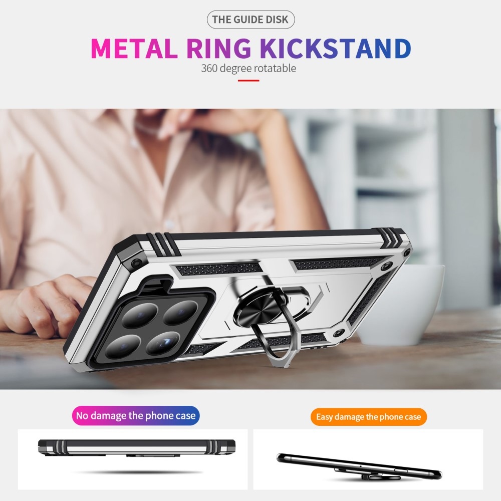 Rings odolný kryt na Xiaomi 15 - stříbrný