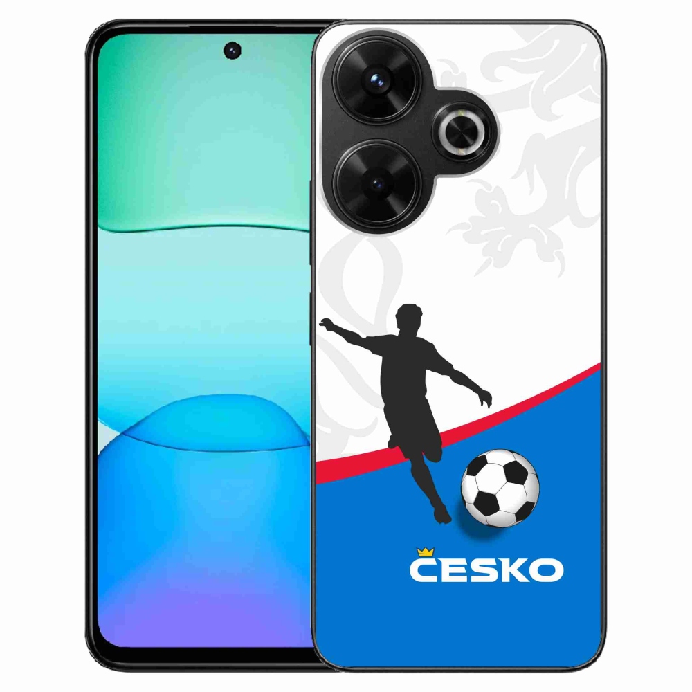 Gelový kryt mmCase na Xiaomi Redmi 13 4G/Poco M6 4G  - fotbal Česko 1