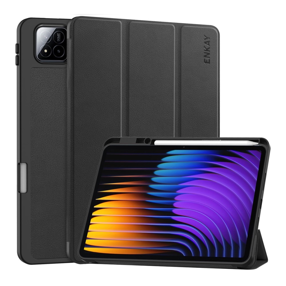 ENK chytré polohovací pouzdro na tablet Xiaomi Pad 7/7 Pro - černé