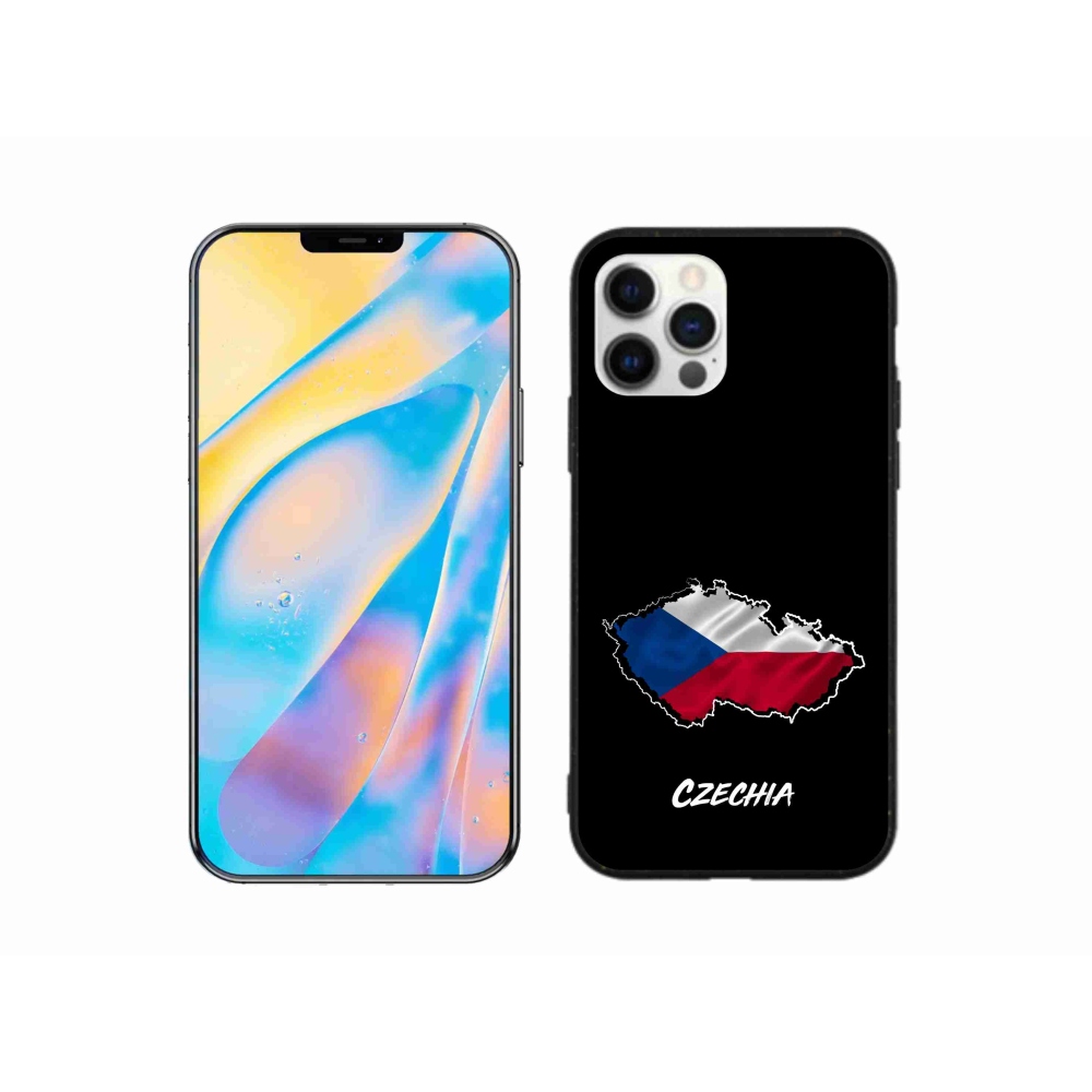 Gelový kryt mmCase na iPhone 12 - Czechia bílé pozadí