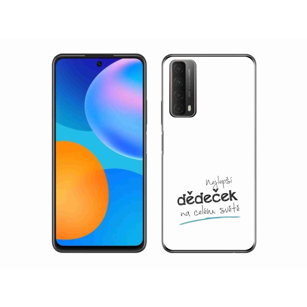 Gelový kryt mmCase na Huawei P Smart (2021) - nejlepší dědeček 3 bílé pozadí