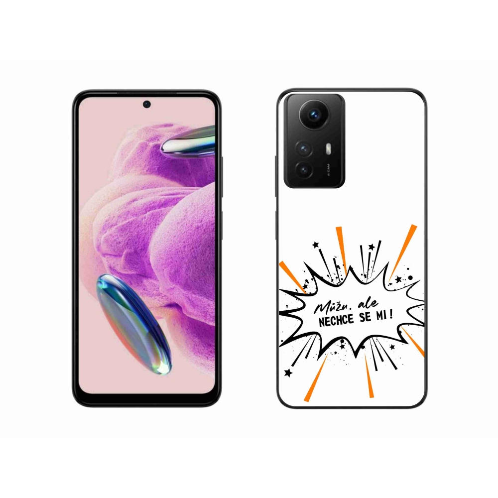 Gelový kryt mmCase na Xiaomi Redmi Note 12S - vtipný text 11 bílé pozadí