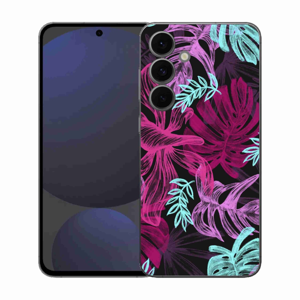 Gelový kryt mmCase na Samsung Galaxy S25 FE - květiny 1