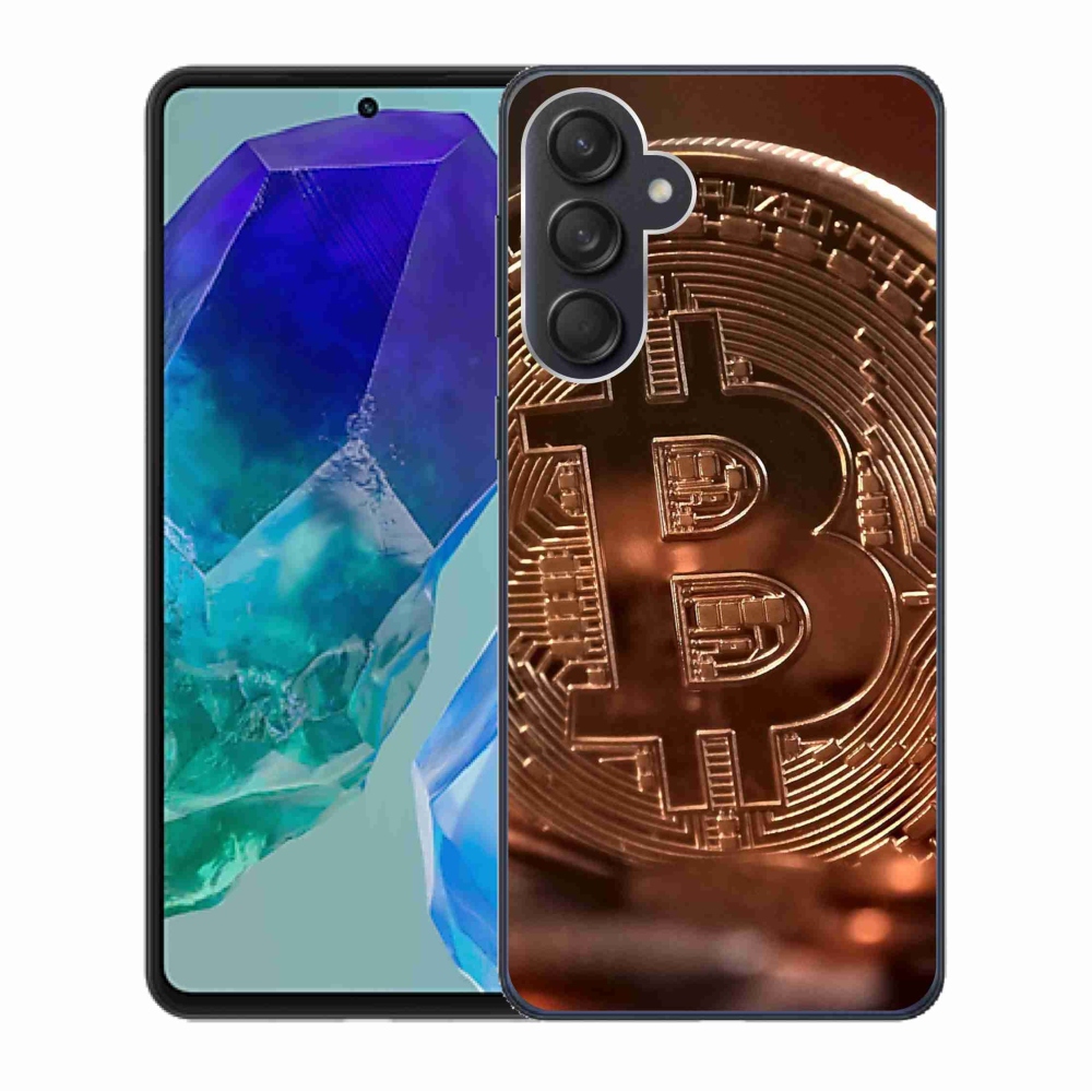 Gelový kryt mmCase na Samsung Galaxy M55 5G - bitcoin