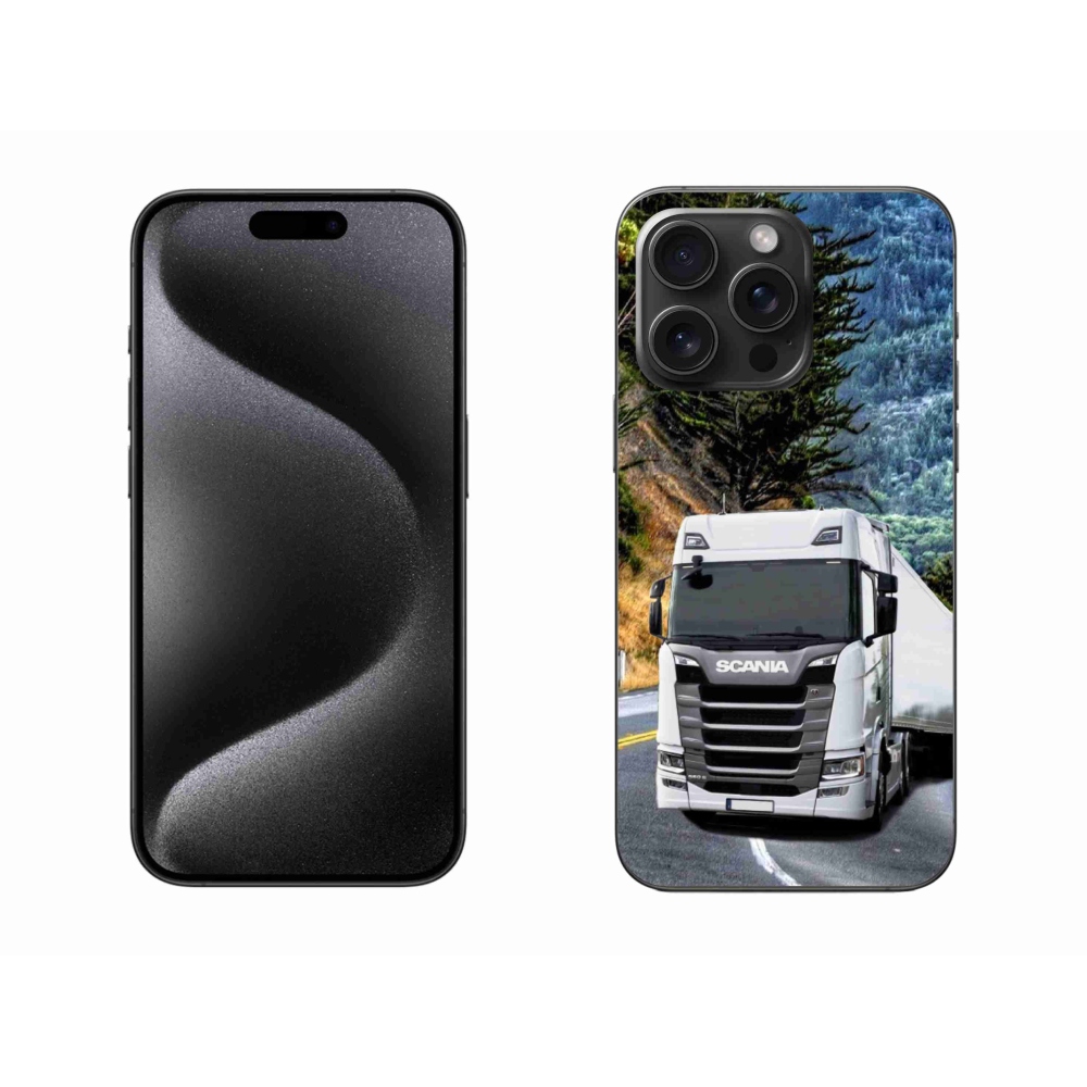 Gelový kryt mmCase na iPhone 15 Pro Max - kamion 1