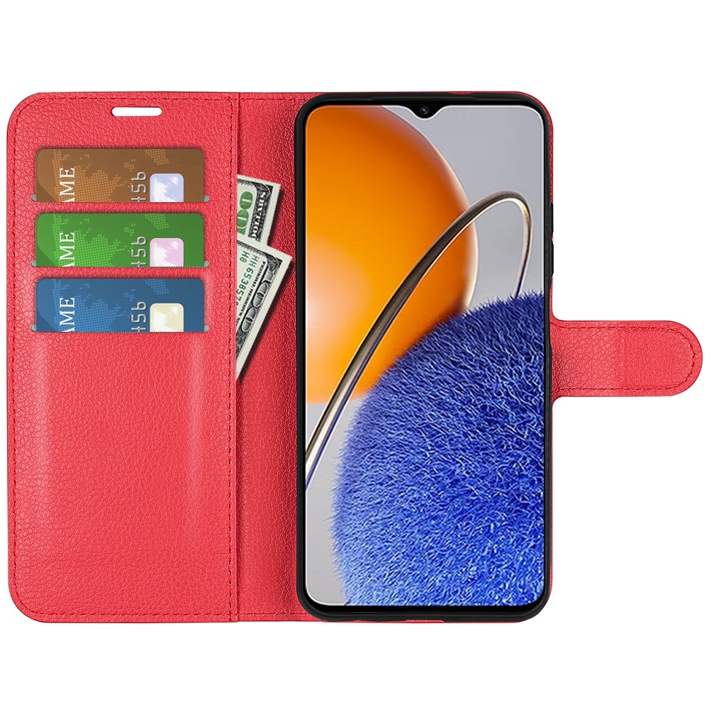 Litchi knížkové pouzdro na Huawei Nova Y61 - červené