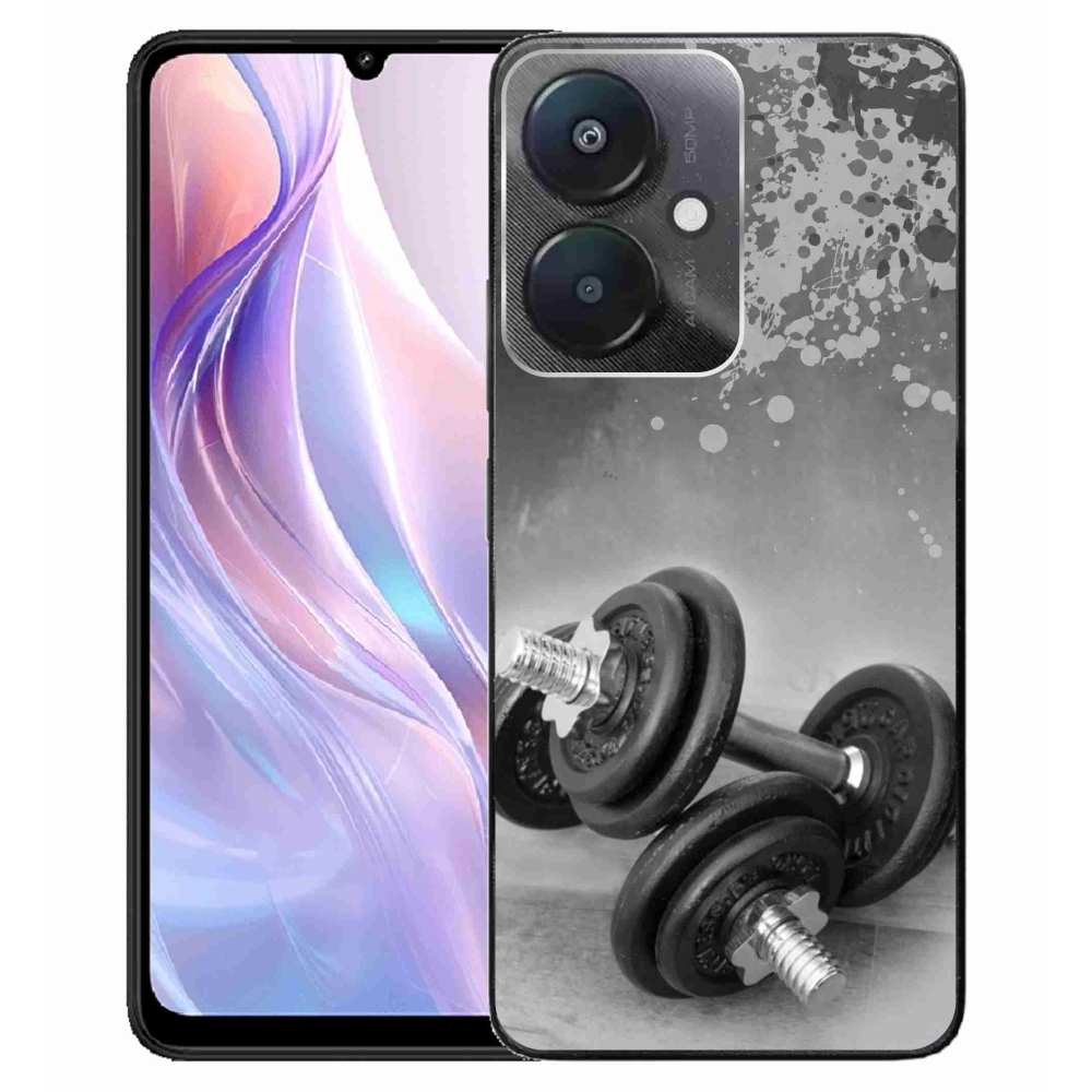 Gelový kryt mmCase na Xiaomi Redmi 13C 5G  - činky 1