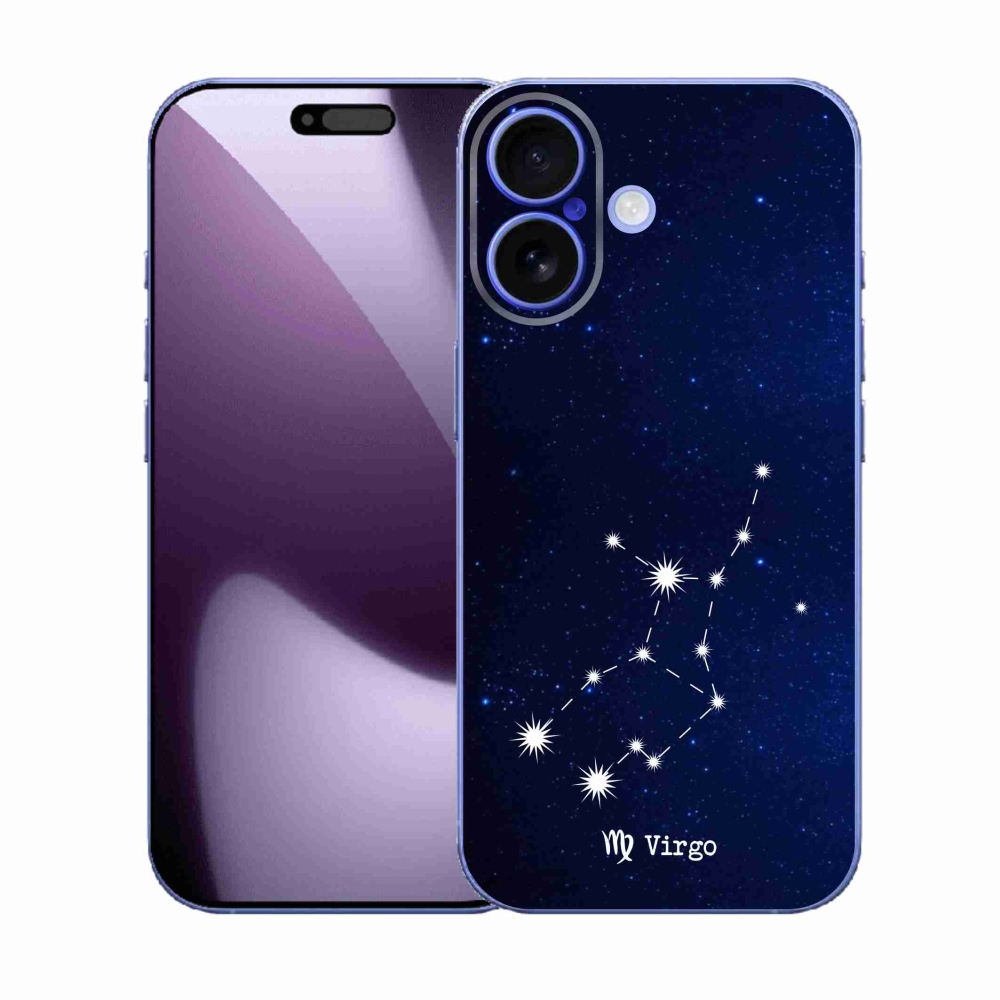 Gelový kryt mmCase na iPhone 17 - souhvězdí Panny