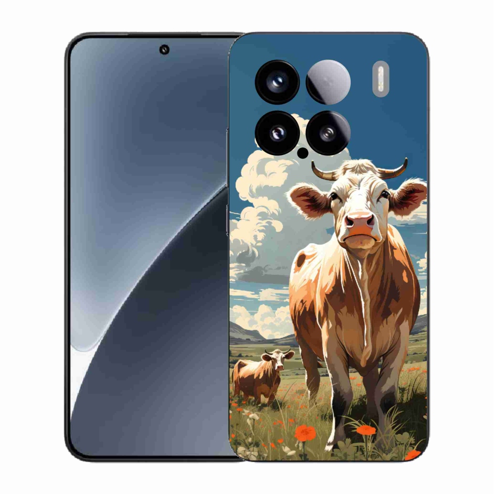 Gelový kryt mmCase na Xiaomi 15 - krávy na louce