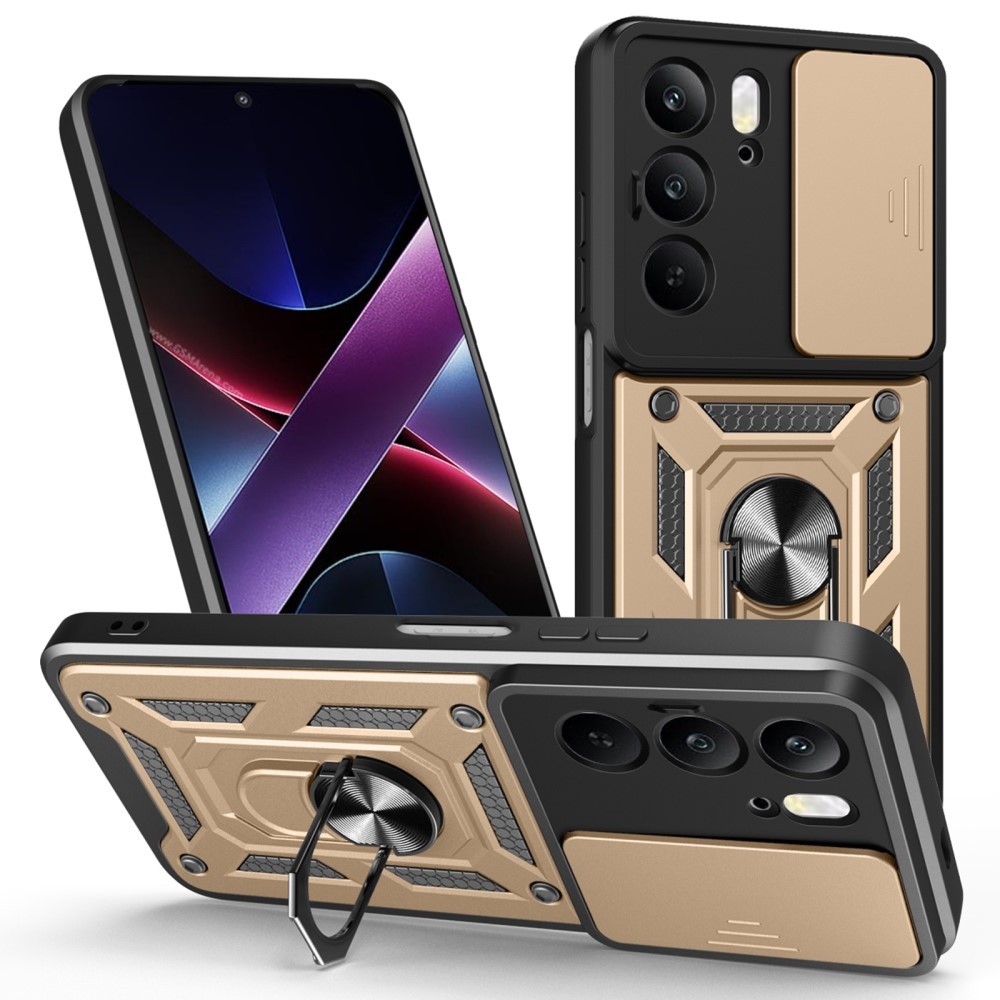 Slide odolný kryt na Realme 14x 5G/Realme C75 - zlatý