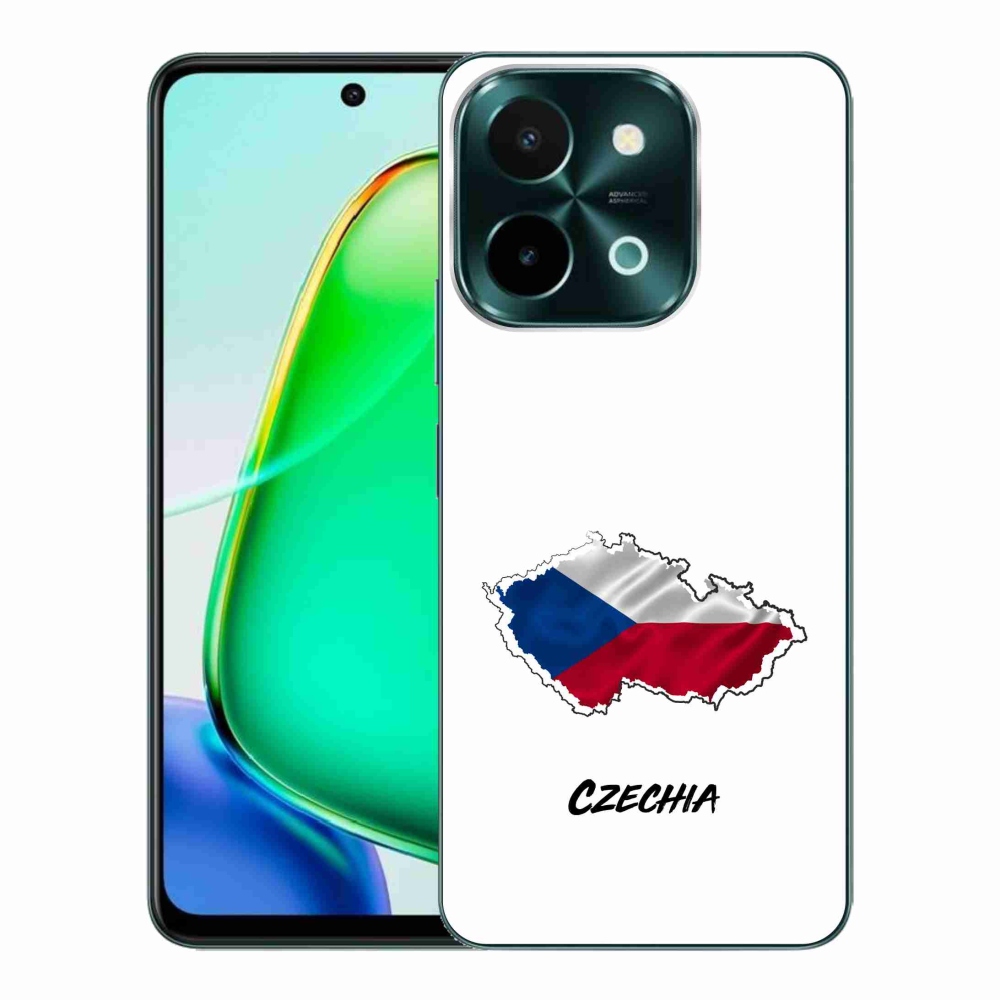 Gelový kryt mmCase na Vivo Y28 - Czechia bílé pozadí
