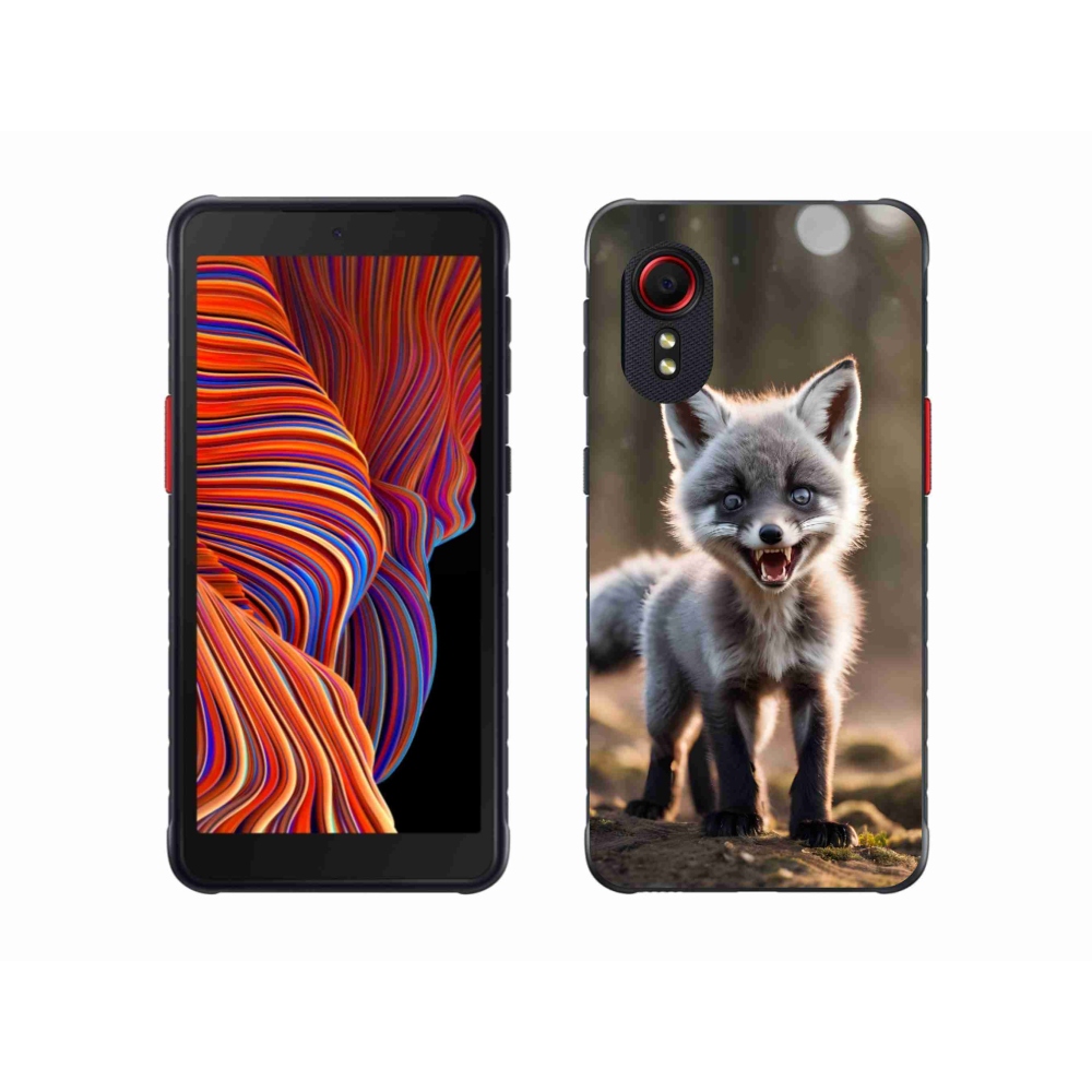 Gelový kryt mmCase na Samsung Galaxy Xcover 5 - rozzuřená liška