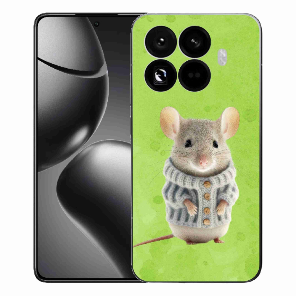 Gelový kryt mmCase na Xiaomi 15T Pro - myška ve svetru